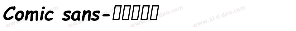 Comic sans字体转换